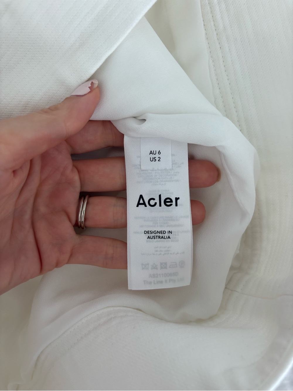 Acler White Puff-Sleeve Belted Mini Dress - Picture 4 of 4